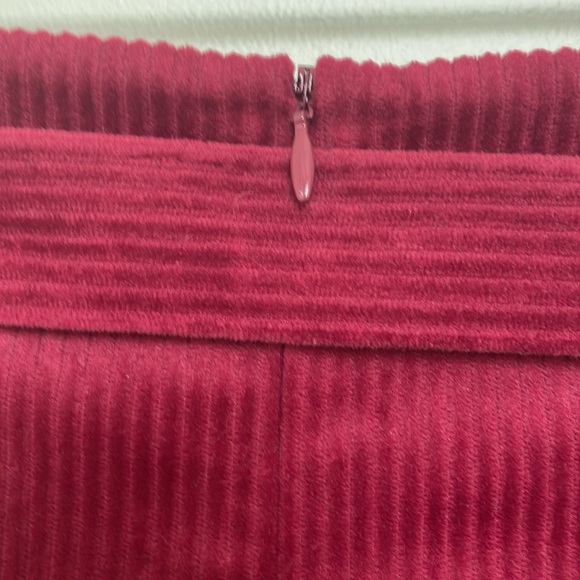 SUGAR + LIPS Mini Corduroy Skirt Burgundy Size S - Picture 6 of 10